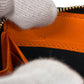 LOEWE Long Wallet Purse leather black Zip Around knot Women Used Authentic