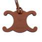CELINE charm leather Brown Triomphe Women Used Authentic