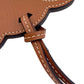 CELINE charm leather Brown Triomphe Women Used Authentic