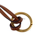 CELINE charm leather Brown Triomphe Women Used Authentic