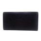 LOUIS VUITTON Long Wallet Purse Epi black Epi Portefeuille Sarah