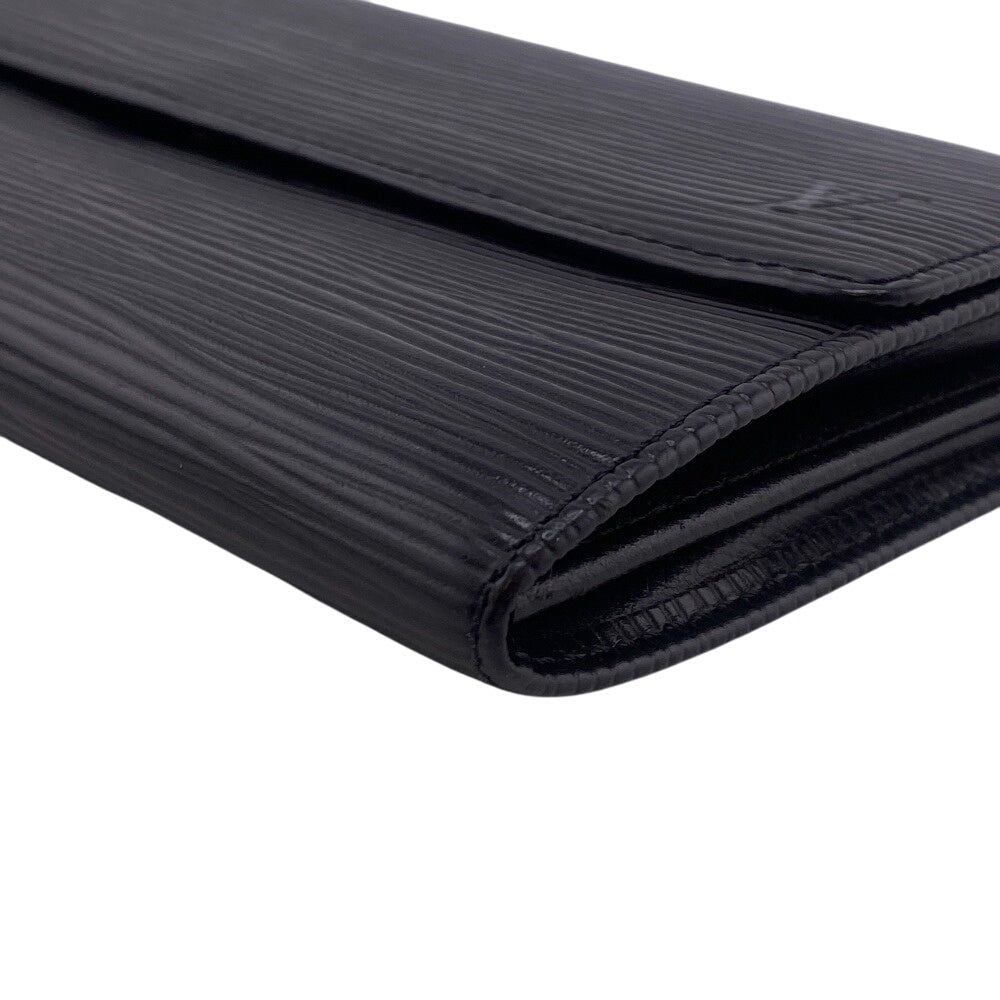 LOUIS VUITTON Long Wallet Purse Epi black Epi Portefeuille Sarah