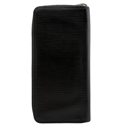 LOUIS VUITTON Long Wallet Purse M60965 Epi black Zippy wallet Epi Vertical mens Used Authentic