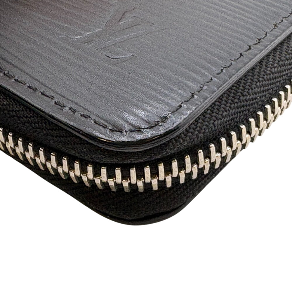LOUIS VUITTON Long Wallet Purse M60965 Epi black Zippy wallet Epi Vertical mens Used Authentic