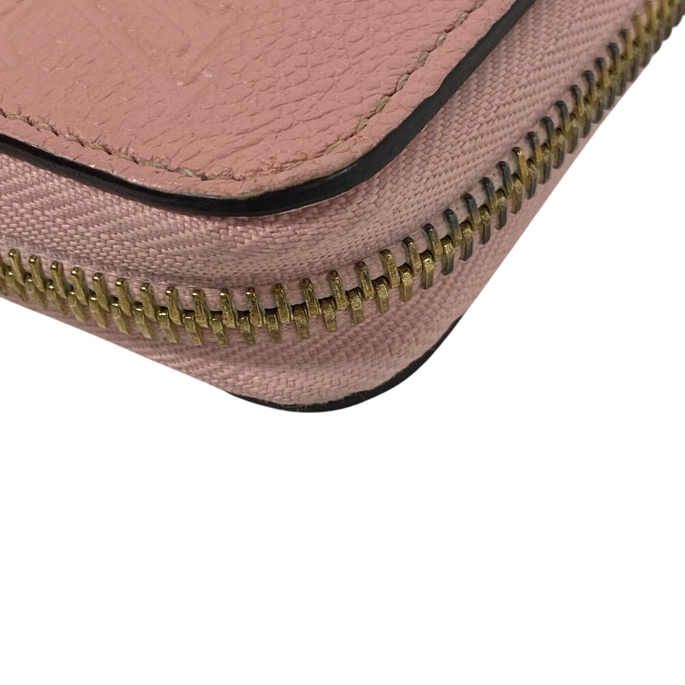 LOUIS VUITTON Long Wallet Purse M64090 Monogram Ann Platt pink Zip Around Monogram Unplant Zippy wallet Women Used Authentic