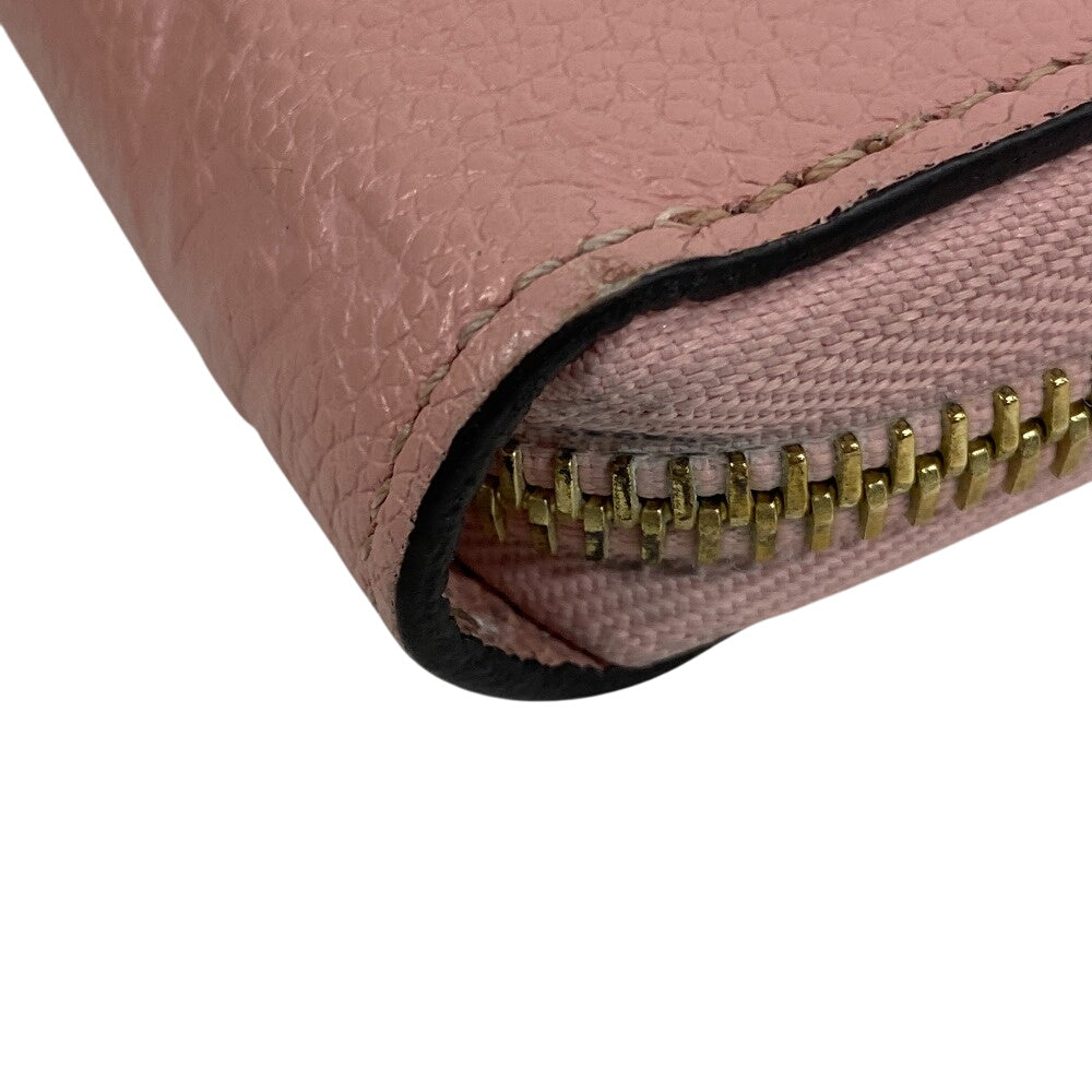 LOUIS VUITTON Long Wallet Purse M64090 Monogram Ann Platt pink Zip Around Monogram Unplant Zippy wallet Women Used Authentic