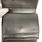 CELINE Tri-fold wallet leather black Trifold Small trifold Women Used Authentic