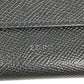 CELINE Tri-fold wallet leather black Trifold Small trifold Women Used Authentic