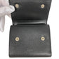CELINE Tri-fold wallet leather black Trifold Small trifold Women Used Authentic