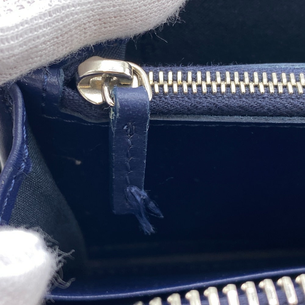 FENDI Long Wallet Purse 8M0299 leather black Zip Around Plexiglass studs Women(Unisex) Used Authentic