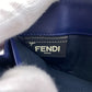 FENDI Long Wallet Purse 8M0299 leather black Zip Around Plexiglass studs Women(Unisex) Used Authentic