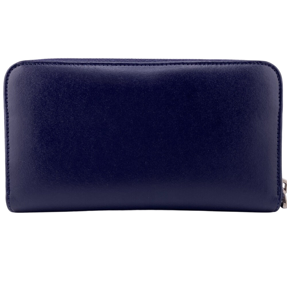 FENDI Long Wallet Purse 8M0299 leather black Zip Around Plexiglass studs Women(Unisex) Used Authentic