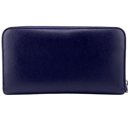 FENDI Long Wallet Purse 8M0299 leather black Zip Around Plexiglass studs Women(Unisex) Used Authentic