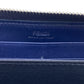 FENDI Long Wallet Purse 8M0299 leather black Zip Around Plexiglass studs Women(Unisex) Used Authentic