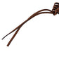 LOEWE charm Calfskin Brown anagram Women Used Authentic