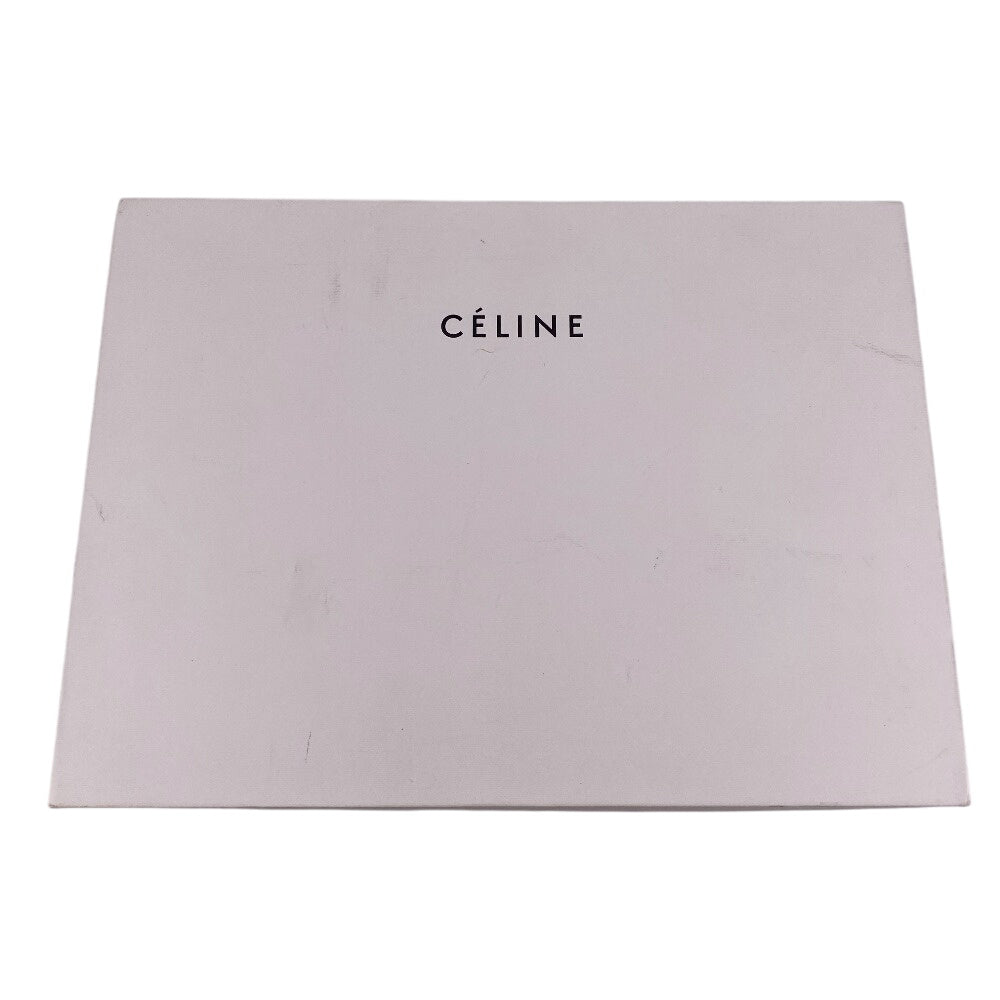 CELINE Long Wallet Purse 10B563 leather Bordeaux BEL LARGE FLAP WALLET Women Used Authentic