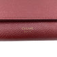 CELINE Long Wallet Purse 10B563 leather Bordeaux BEL LARGE FLAP WALLET Women Used Authentic