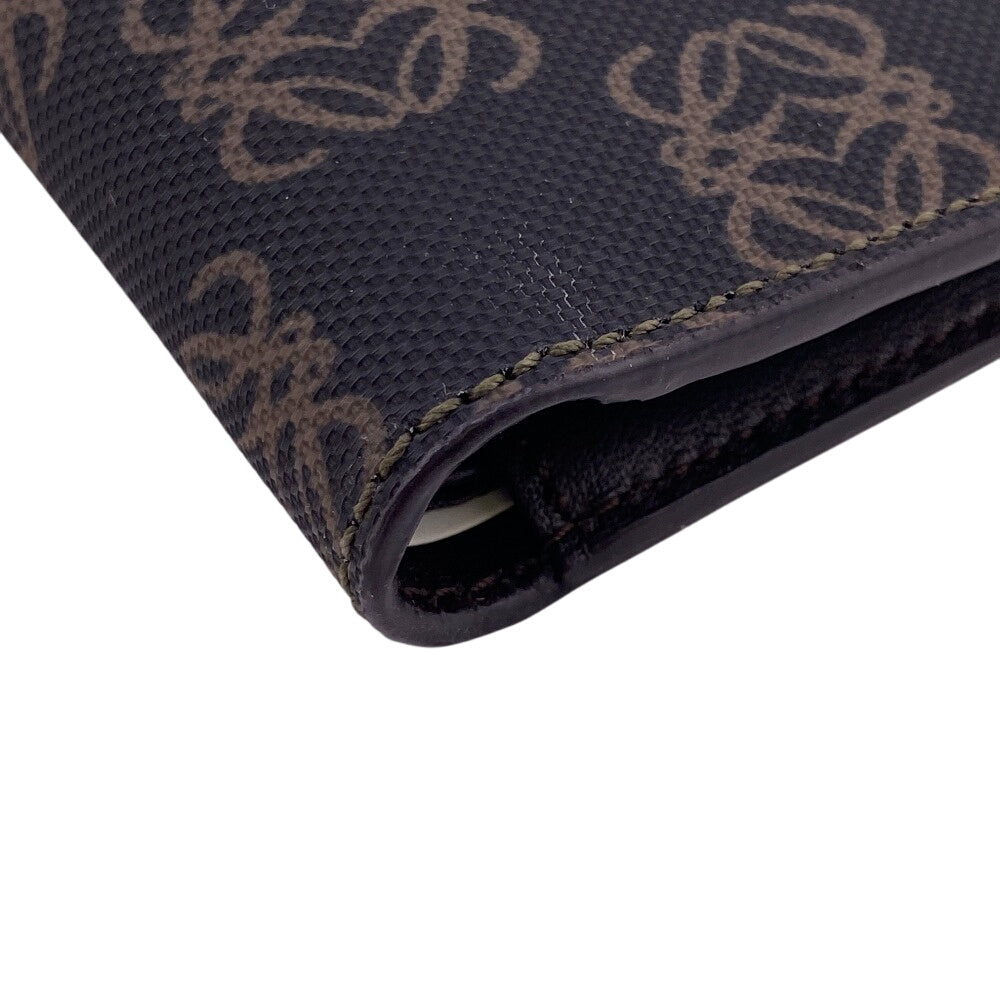 LOEWE Bifold Wallet leather Brown Repeat anagram