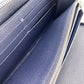 LOUIS VUITTON Long Wallet Purse M62644 leather Navy Zip Around Epi Zippy Organizer mens Used Authentic