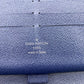 LOUIS VUITTON Long Wallet Purse M62644 leather Navy Zip Around Epi Zippy Organizer mens Used Authentic