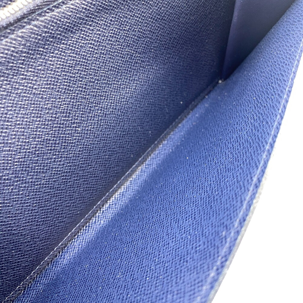 LOUIS VUITTON Long Wallet Purse M62644 leather Navy Zip Around Epi Zippy Organizer mens Used Authentic
