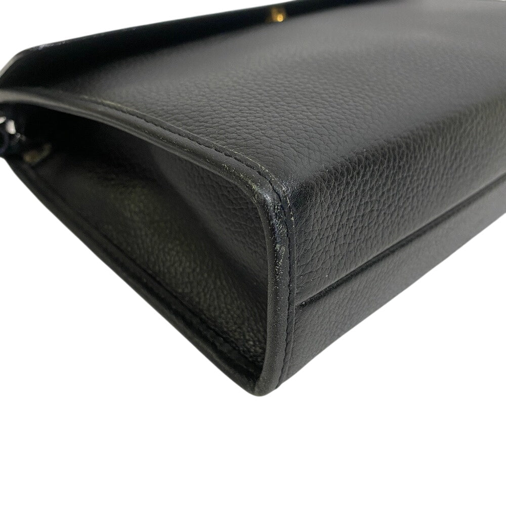 BURBERRY business bag leather black