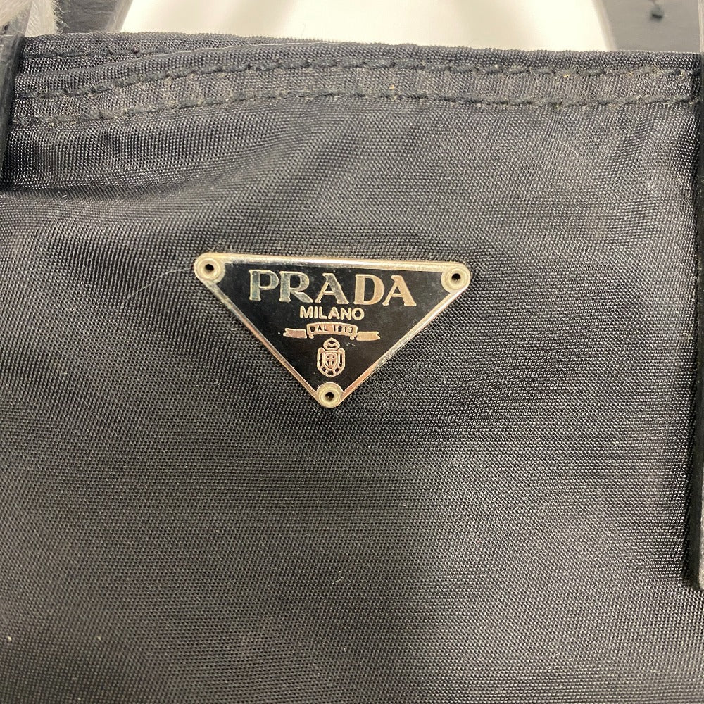PRADA Handbag Nylon black Mini handbag Triangular plate Women(Unisex) Used Authentic