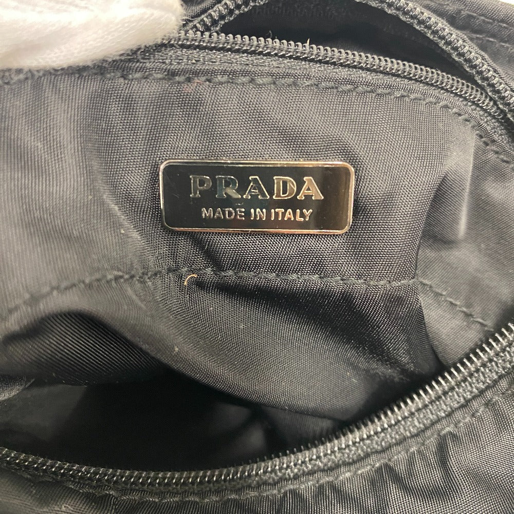 PRADA Handbag Nylon black Mini handbag Triangular plate Women(Unisex) Used Authentic