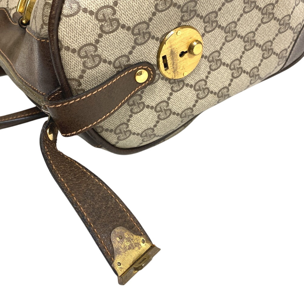 GUCCI Boston Duffel bag 40 GG canvas Brown GG Old Gucci Women(Unisex) Used Authentic