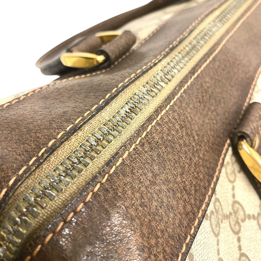 GUCCI Boston Duffel bag 40 GG canvas Brown GG Old Gucci Women(Unisex) Used Authentic