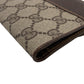 GUCCI Long Wallet Purse 64 PVC, Leather Brown Sherry