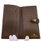 GUCCI Long Wallet Purse 64 PVC, Leather Brown Sherry
