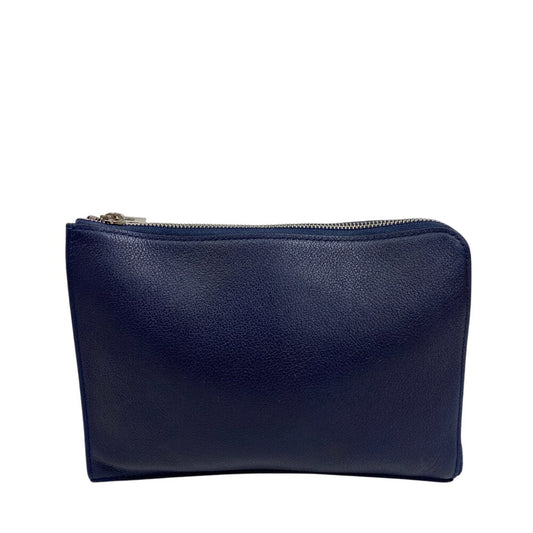 LOUIS VUITTON Pochette R99587 Taurillon Clemence, Leather Navy business bag Epi Taurillon Clemence Jour PM mens Used Authentic
