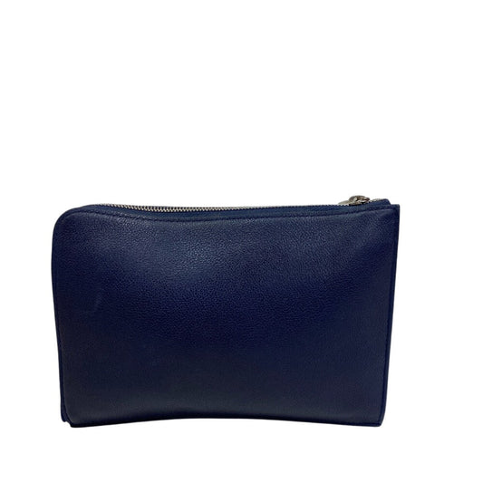 LOUIS VUITTON Pochette R99587 Taurillon Clemence, Leather Navy business bag Epi Taurillon Clemence Jour PM mens Used Authentic