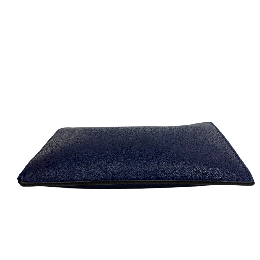LOUIS VUITTON Pochette R99587 Taurillon Clemence, Leather Navy business bag Epi Taurillon Clemence Jour PM mens Used Authentic