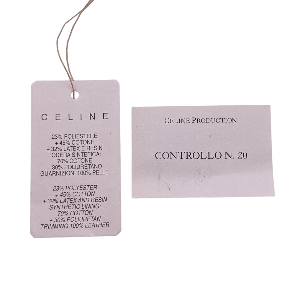 CELINE Handbag Leather, Canvas Brown canvas Sulky