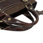 CELINE Handbag Leather, Canvas Brown Croco embossed Boogie bag Women Used Authentic