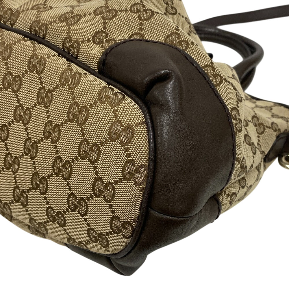 GUCCI Handbag 247902 canvas Brown Tote Bag GG canvas mens Used Authentic