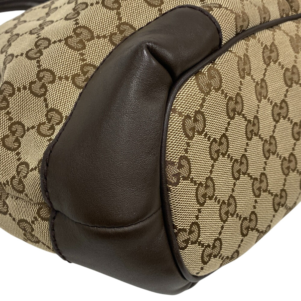 GUCCI Handbag 247902 canvas Brown Tote Bag GG canvas mens Used Authentic