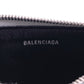 BALENCIAGA Coin case 637130 leather Silver Fragment case Glitter Women Used Authentic