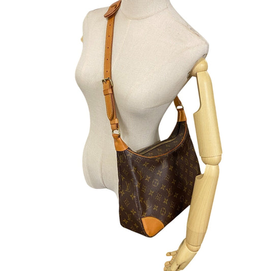 LOUIS VUITTON Shoulder Bag M51265 leather Brown Monogram Boulogne 30