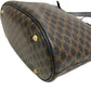 CELINE Tote Bag leather black bucket handbag Macadam Women Used Authentic