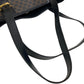 CELINE Tote Bag leather black bucket handbag Macadam Women Used Authentic