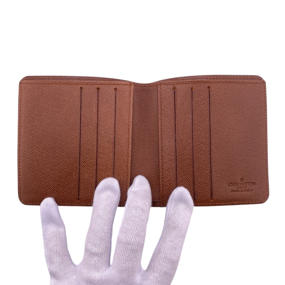 LOUIS VUITTON Bill Compartment M60929 Monogram Brown Monogram Porto Vie 6 Cartes Credit W9×H12cm
