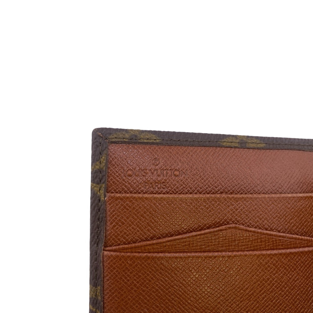 LOUIS VUITTON Tri-fold wallet M61660 Monogram canvas, leather Brown vintage Monogram Portonebier Women(Unisex) Used Authentic