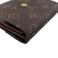 LOUIS VUITTON Tri-fold wallet M61660 Monogram canvas, leather Brown vintage Monogram Portonebier Women(Unisex) Used Authentic