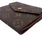 LOUIS VUITTON Tri-fold wallet M61660 Monogram canvas, leather Brown vintage Monogram Portonebier Women(Unisex) Used Authentic