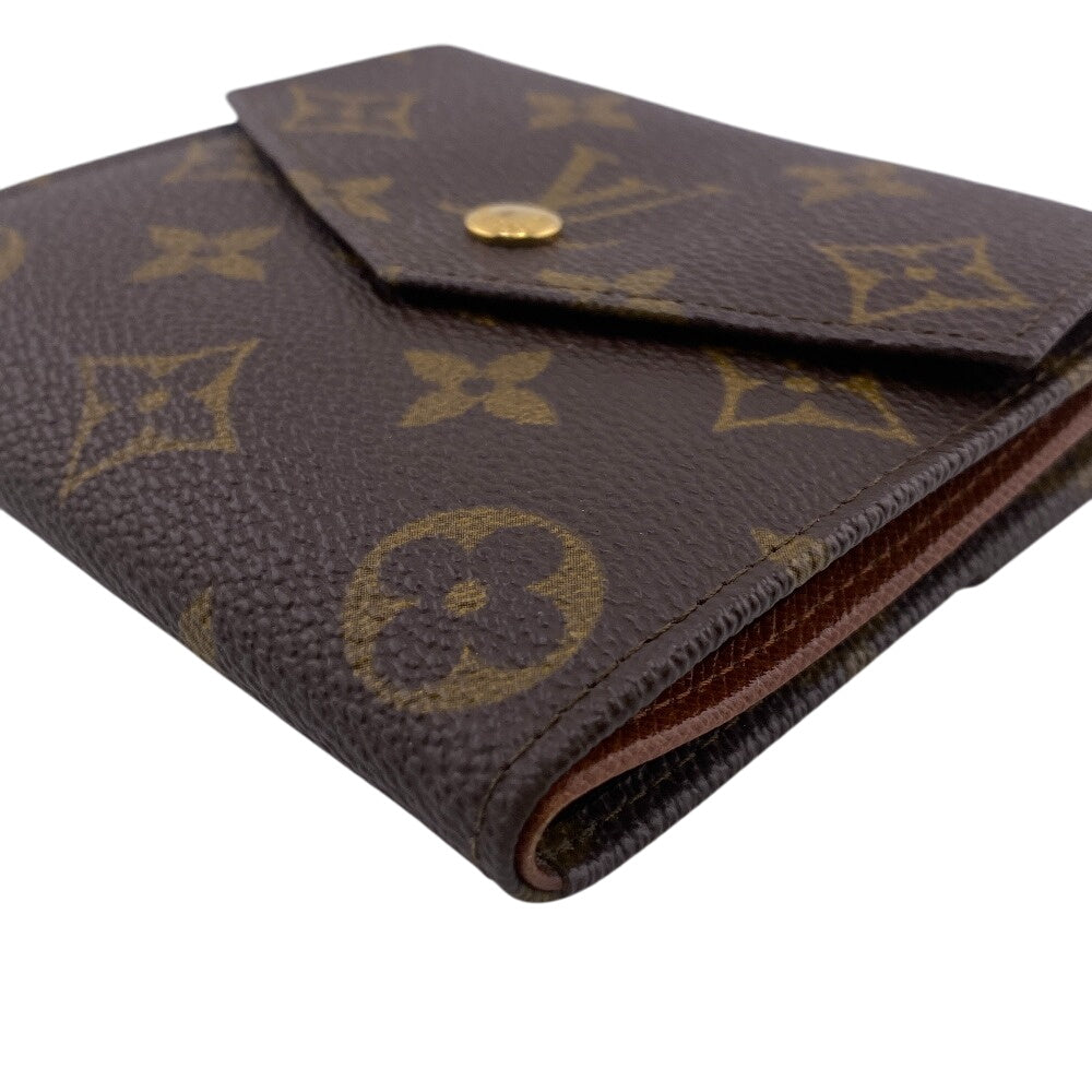 LOUIS VUITTON Tri-fold wallet M61660 Monogram canvas, leather Brown vintage Monogram Portonebier Women(Unisex) Used Authentic