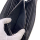 Dior Long Wallet Purse leather black CD logo