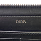 Dior Long Wallet Purse leather black CD logo
